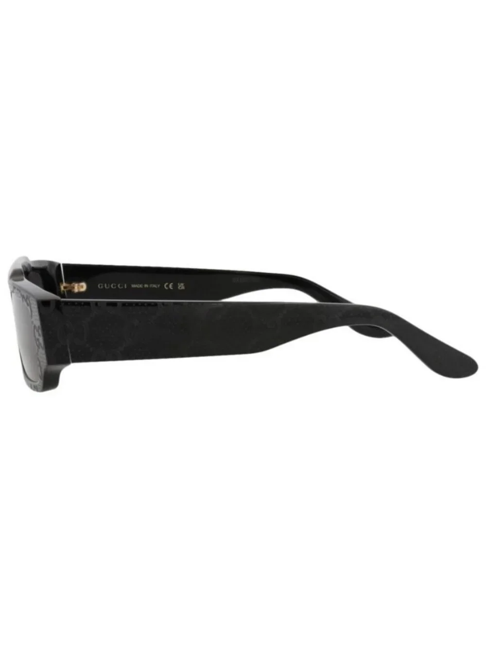 New Gucci Mens Square/Rectangle Black Black Grey Fashion Designer Sunglasses